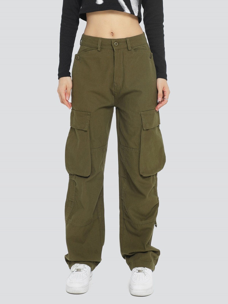 Pantalon Cargo Aelfric Eden Vintage Large Pocket Vert | IWC-57956130